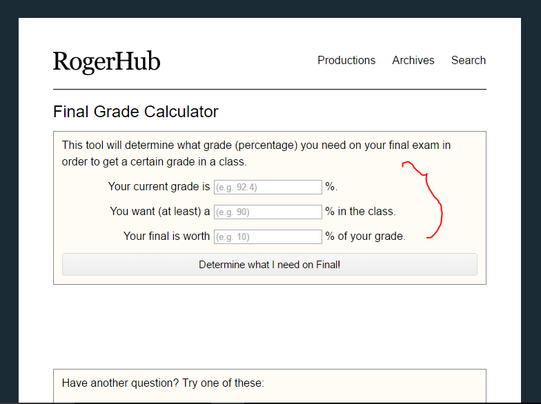 rogerhub final grade claculator