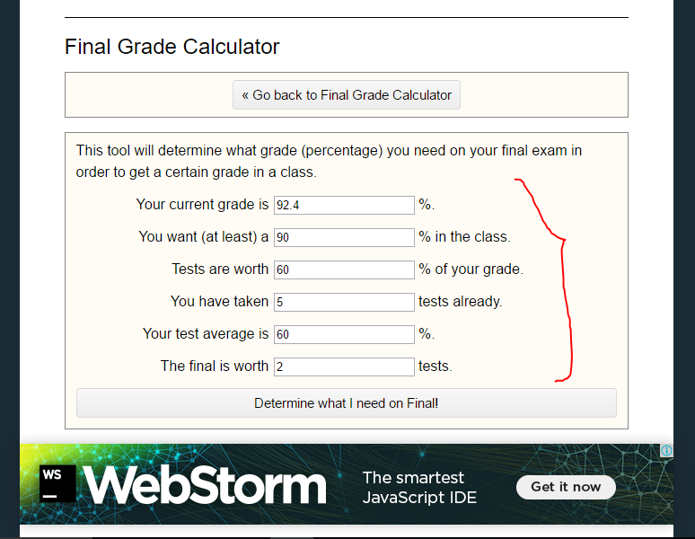 rogerhub final exam calculator